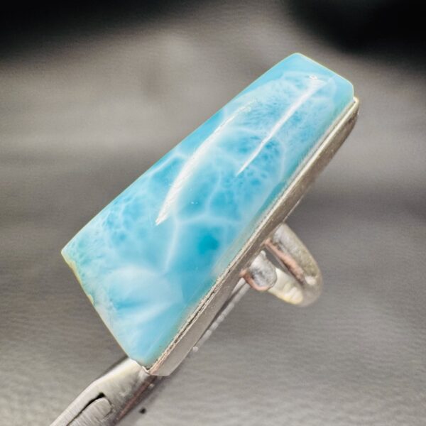 Bague en Larimar "Réglable" (réf blar18) – Image 5