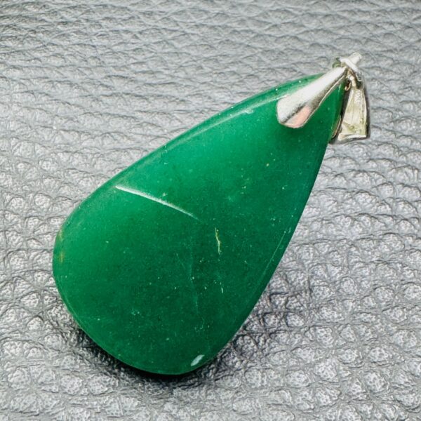 Pendentif en aventurine verte du Brésil (réf av6) – Image 2