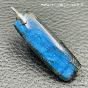 Pendentif labradorite bleu abyssal « grand modèle » (réf lba8)