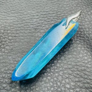 Pendentif Cristal de Roche Aqua Aura