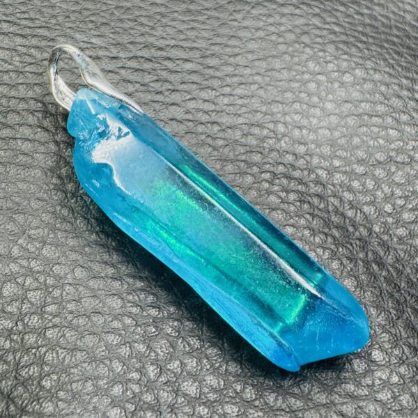 Pendentif Cristal de Roche Aqua Aura (réf aa10) – Image 5