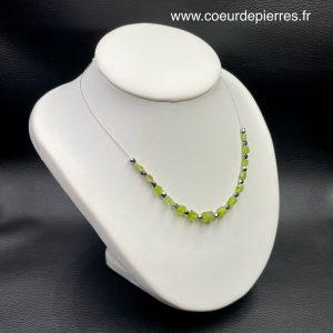 Collier rivière de Péridot du Pakistan (réf cep2)