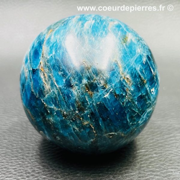 sphere en apatite bleue