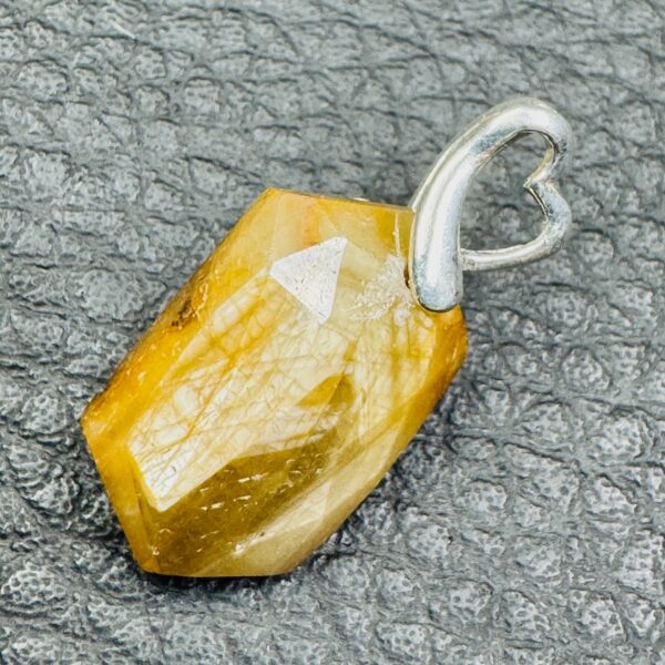 Pendentif en Saphir Jaune du Sri Lanka (réf sa13) – Image 2