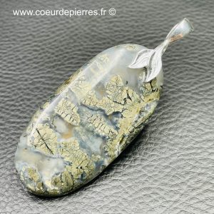 Pendentif en Nipomo marcassite “pyrite” de Californie, USA “grand modèle” (réf ppy8)
