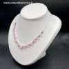 Collier Rivière en Morganite facetté du Pakistan (réf cm4) – Image 3