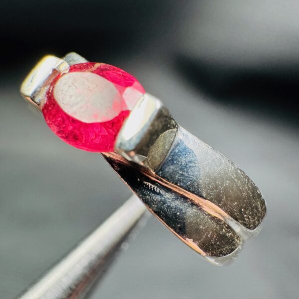 Bague en Tourmaline Rubellite "taille 53" (réf bat27) – Image 5