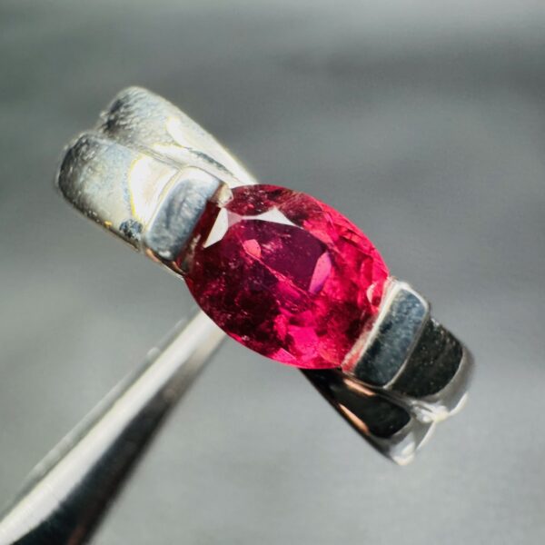 Bague en Tourmaline Rubellite "taille 53" (réf bat27) – Image 3