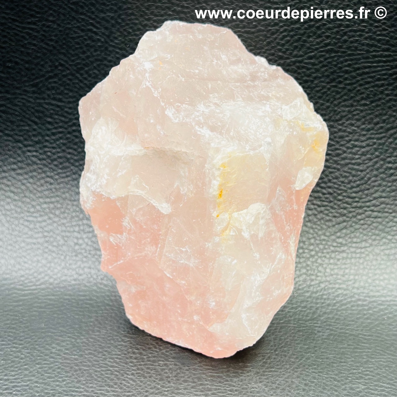 Bloc brut de quartz rose de Madagascar (réf prb6)