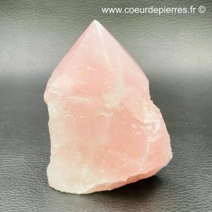 Prisme en quartz rose de Madagascar 0,286kg (réf pqr1)