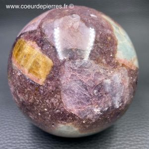 Sphère en Mica lépidolite de Madagascar 1 kg (réf sml2)