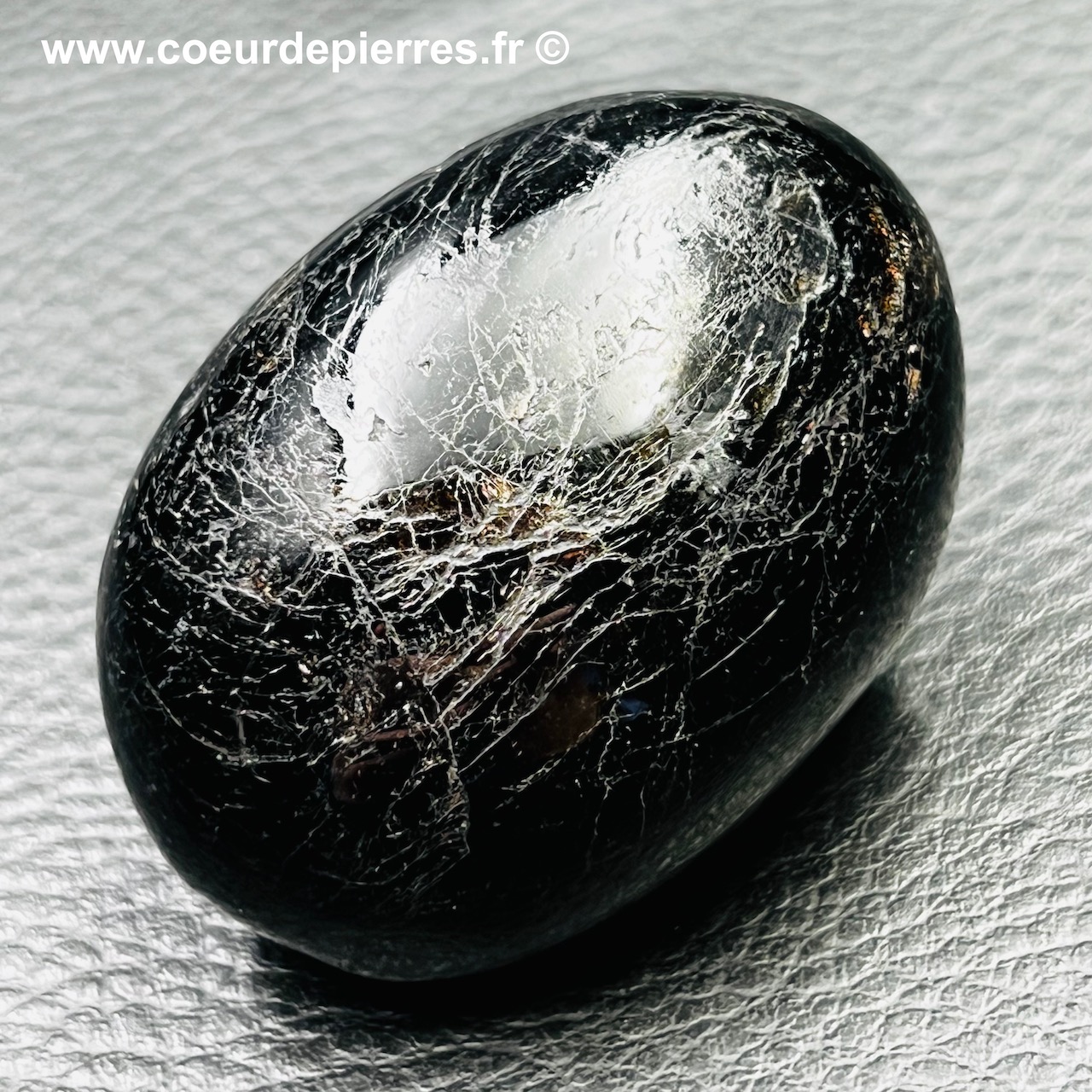 Galet de Tourmaline noire de Madagascar (réf gt1)
