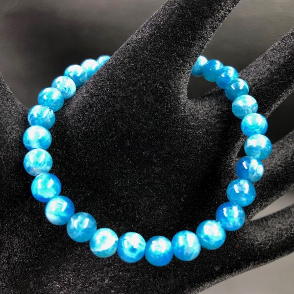 bracelet en apatite bleue