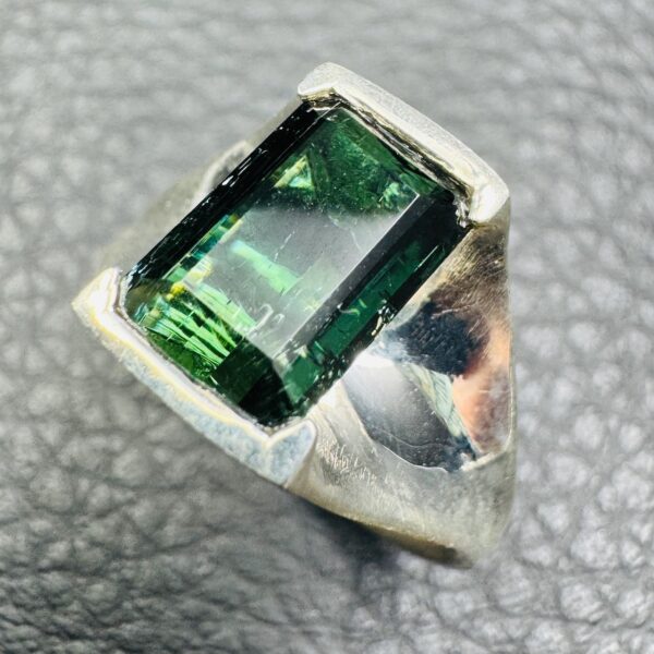 Bague Tourmaline Verte "taille 58" (réf bat11) – Image 5