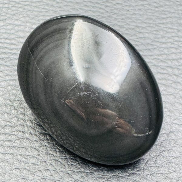 Obsidienne Noire brute “galet” du Mexique (réf ob1) – Image 2