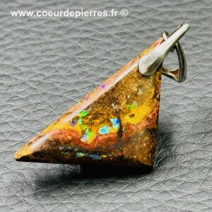 Pendentif Opale Boulder d’Australie 21 carats (réf po81)
