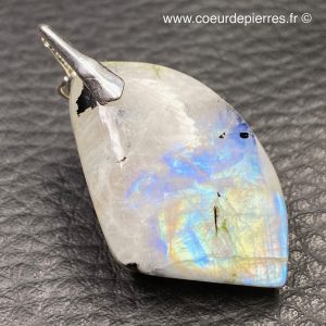 Pendentif en péristérite (labradorite blanche) (réf ppl20)