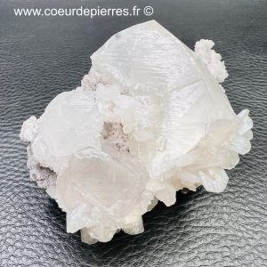 Calcite blanche avec Stillbite d’Inde (réf cb5)