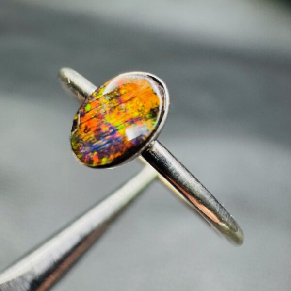 Bague en Opale Boulder d'Australie (réf bo10) – Image 4