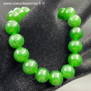 Bracelet en jade néphrite de Chine “perles 10mm”