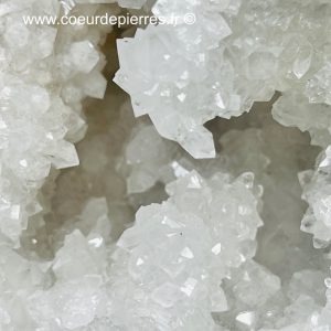Géode de cristal de roche du Maroc 1,062kg (réf gcr15)