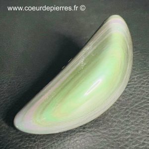Galet en obsidienne oeil céleste du Mexique de 0,054kg (réf boc16)