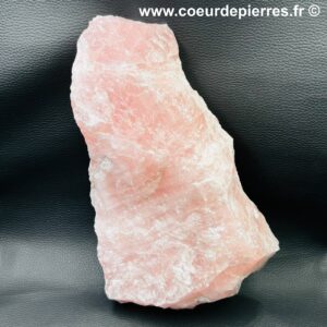 Bloc brut de quartz rose de Madagascar (réf prb7)
