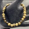 Bracelet en Obsidienne Dorée