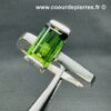 Bague Tourmaline Verte du Brésil "Taille 57" (réf bat7) – Image 3