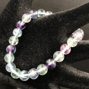 Bracelet en fluorite de Chine perles de 8mm