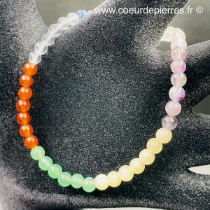 Bracelet sept chakras “perles de 4mm”