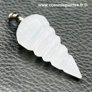 Pendentif en Sélénite du Maroc (réf sel8)