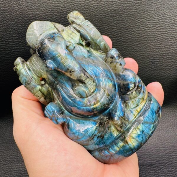 Sculpture en Labradorite "Ganesch" (réf slg1) – Image 6