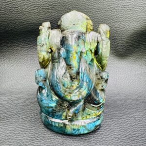 Sculpture en Labradorite Ganesh