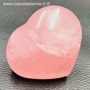 Coeur en quartz rose de Madagascar 0,172kg (réf cqr5)