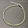 Bracelet en grenat vert de Madagascar "perles facettés de 2mm" – Image 6