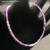 Bracelet en améthyste du Brésil perles facettés de 2mm – Image 3