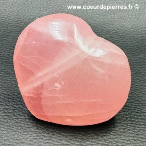 Coeur en quartz rose de Madagascar (réf cqr6)