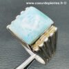 Bague en Larimar de République Dominicaine (réf blar14) – Image 2