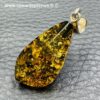 Pendentif en ambre verte de la mer Baltique (réf pa19) – Image 4