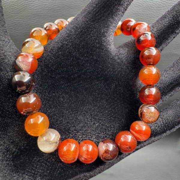 Bracelet en Cornaline Extra "perles 8mm" – Image 2