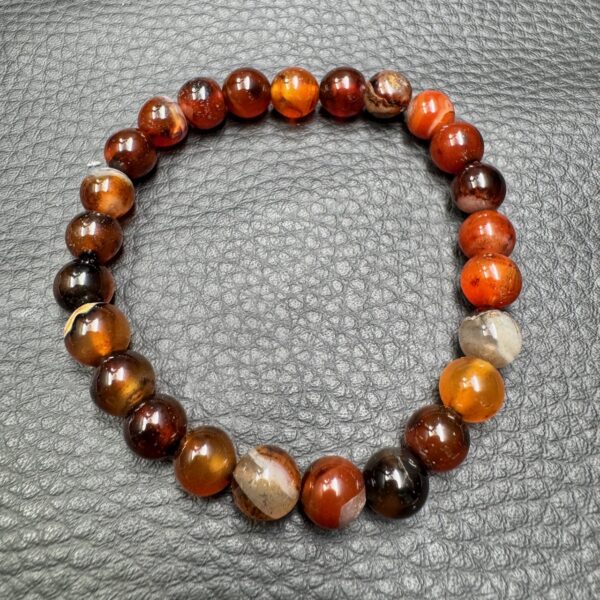 Bracelet en Cornaline Extra "perles 8mm" – Image 3
