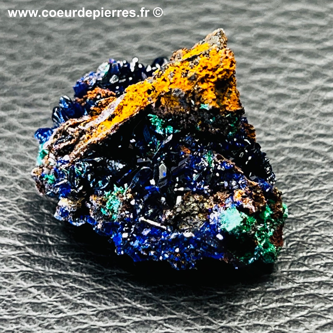 Azurite cristallisée du Maroc (réf azm19)