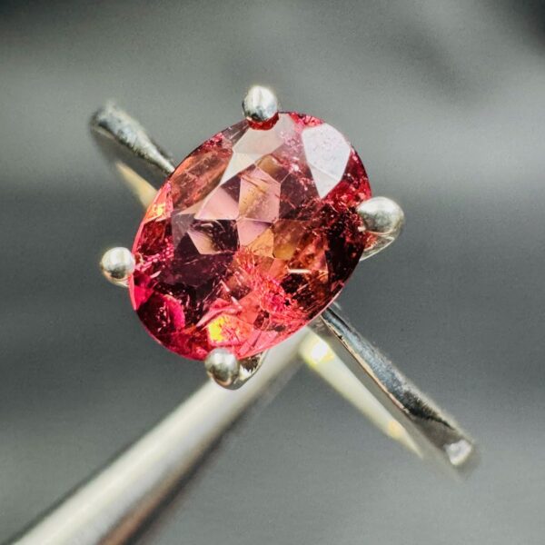 Bague en Tourmaline Rose "taille 54" (réf bat24) – Image 2