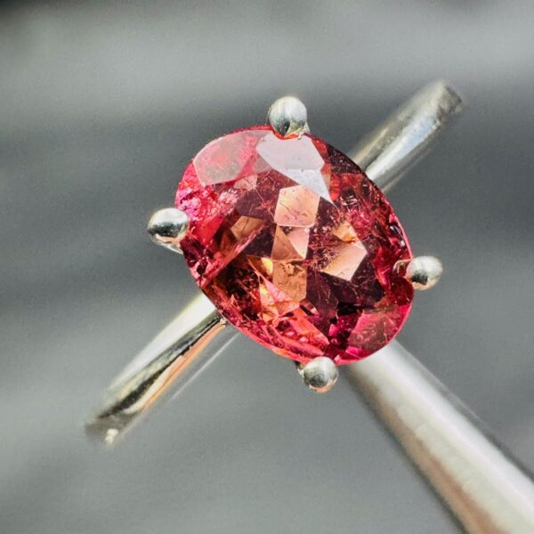 Bague en Tourmaline Rose "taille 54" (réf bat24) – Image 3