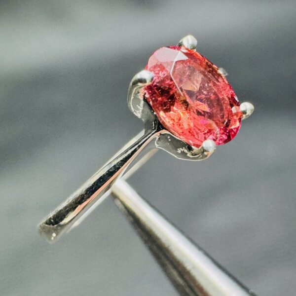 Bague en Tourmaline Rose "taille 54" (réf bat24) – Image 4