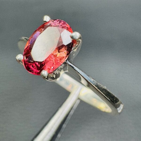 Bague en Tourmaline Rose "taille 54" (réf bat24) – Image 5