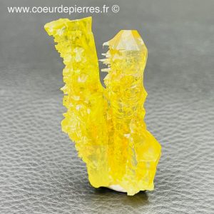 Cristal d’Hydrozincite jaune de Pologne