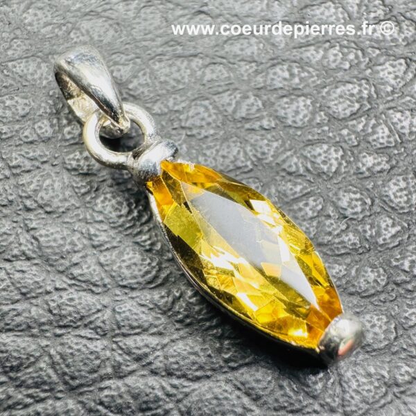 Pendentif en Héliodore du Brésil (réf phe7) – Image 3