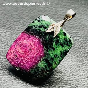 Pendentif en rubis zoïzite de Tanzanie (réf rz8)